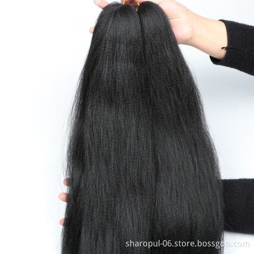 100% Japanese fiber braid hair hot water setting no tangle Ombre Crochet Extension featured end free sample braiding hair
